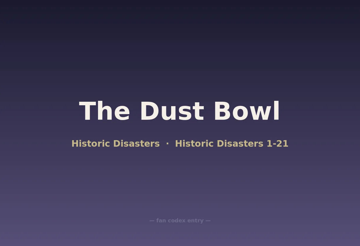 The Dust Bowl