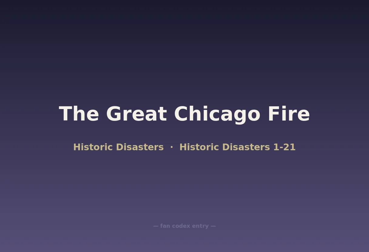 The Great Chicago Fire