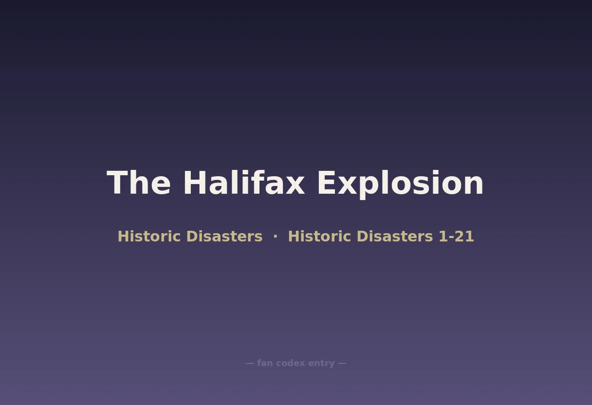 The Halifax Explosion