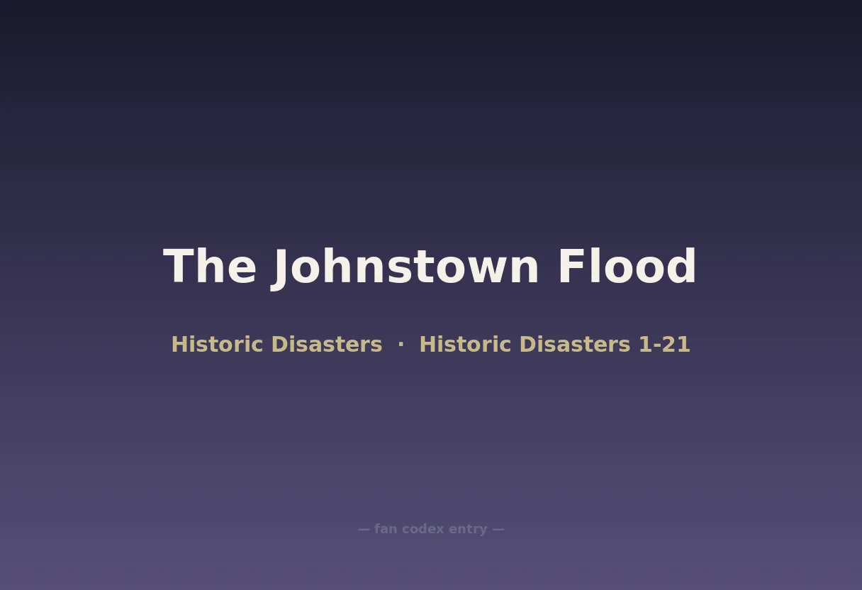 The Johnstown Flood